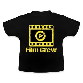 Film Produktion Crew Mitglieder Produzent Filmcrew - Baby Bio-T-Shirt mit Rundhals - Schwarz - Hinten