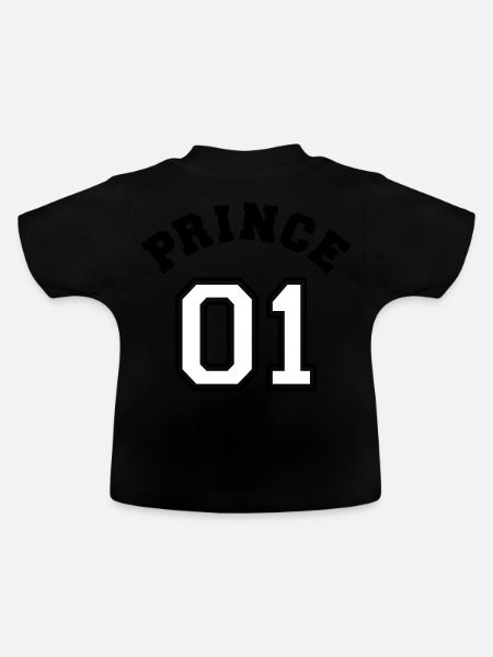 Princess 01 - Baby Bio-T-Shirt mit Rundhals - Schwarz