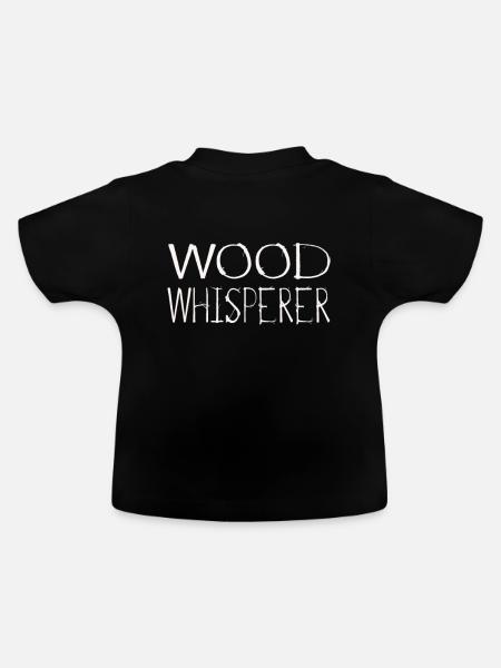 Holzfäller Waldarbeiter Holzarbeiter - Baby Bio-T-Shirt mit Rundhals - Schwarz