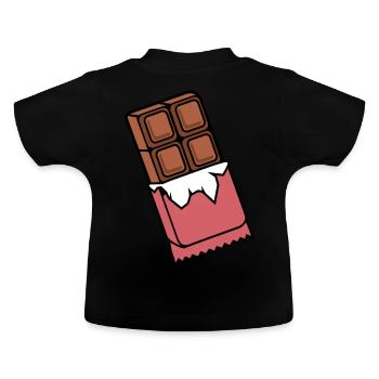 chocolat - T-shirt bio col rond Bébé - noir - Dos