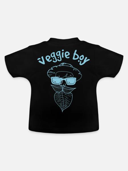 Veggie - Baby Bio-T-Shirt mit Rundhals - Schwarz