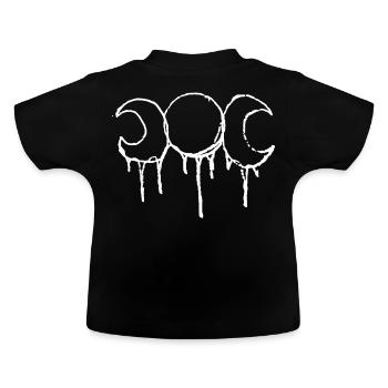 Triple Moon Göttin Witch Wicca Pagan Hecate Wicca - Baby Bio-T-Shirt mit Rundhals - Schwarz - Hinten