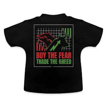 Kaufen Sie Angst Trade Gier Bären Bullen Bullenmär - Baby Bio-T-Shirt mit Rundhals - Schwarz - Hinten