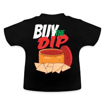 Kaufen Sie das Dip Funny Stock Market Trading Nach - Baby Bio-T-Shirt mit Rundhals - Schwarz - Hinten