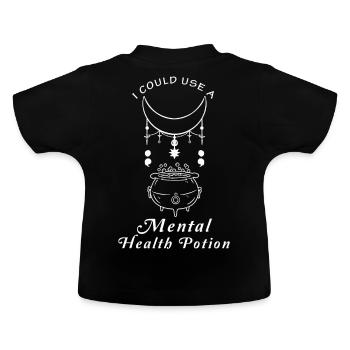 Psychische Gesundheit Trank okkulte Hexerei - Baby Bio-T-Shirt mit Rundhals - Schwarz - Hinten