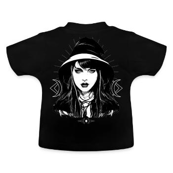 Dorf Witch okkult Wicca Mädchen Hexerei - Baby Bio-T-Shirt mit Rundhals - Schwarz - Hinten