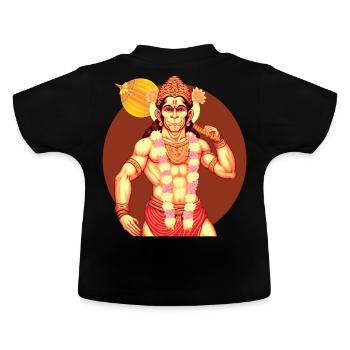 Dieu hindou Hanuman Singe Divinité de la sagesse Hindouisme - T-shirt bio col rond Bébé - noir - Dos