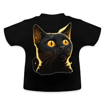 Mignon Bombay Cat Breed Pet Lover - T-shirt bio col rond Bébé - noir - Dos
