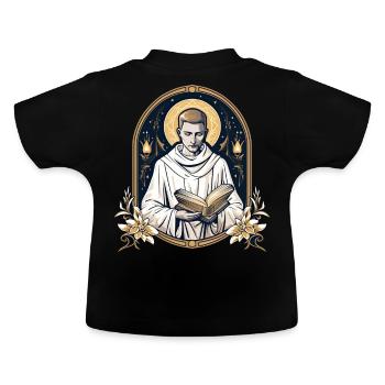 St Dominic De Guzman Christian Catholic Spirituali - Baby Bio-T-Shirt mit Rundhals - Schwarz - Hinten