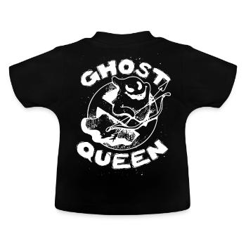 Cupid Boo Ghost Queen Funny Valentines Day - Baby Bio-T-Shirt mit Rundhals - Schwarz - Hinten