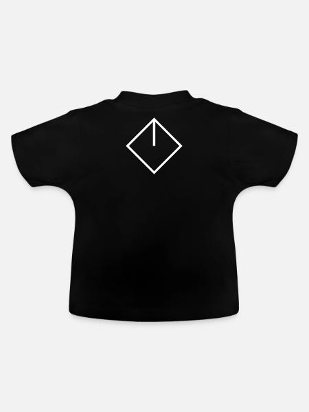 cor white - Baby Bio-T-Shirt mit Rundhals - Schwarz