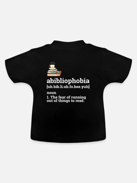 Bücher Lesen Definition - Baby Bio-T-Shirt mit Rundhals - Schwarz