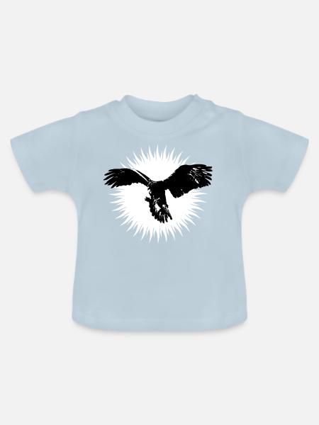 eagle - Baby Bio-T-Shirt mit Rundhals - Hellblau