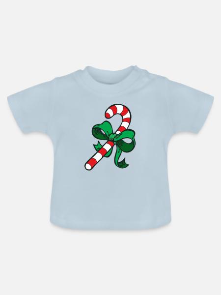 Zuckerstange - Baby Bio-T-Shirt mit Rundhals - Hellblau