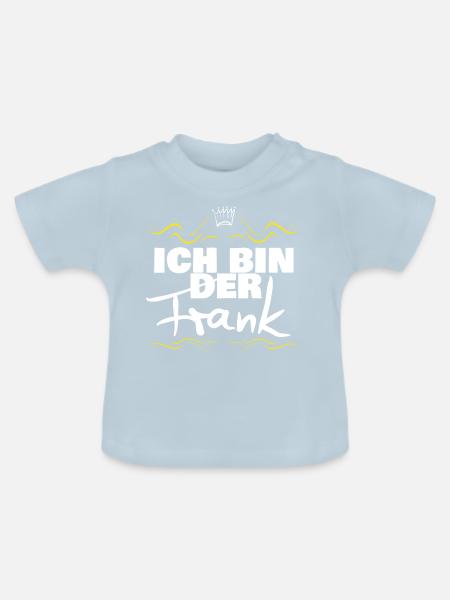 Koenig Frank Name - Baby Bio-T-Shirt mit Rundhals - Hellblau