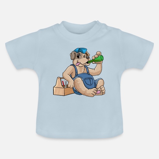 Hond monteur met en Baby T-shirt | Spreadshirt