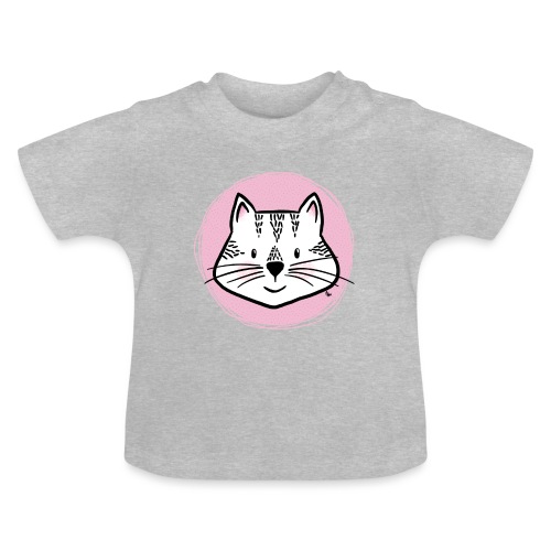 Süße Katze - Portrait - Baby Bio-T-Shirt mit Rundhals