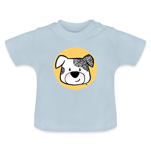 Cute Dog - Portret - Ekologiczna koszulka niemowlęca z okrągłym dekoltem