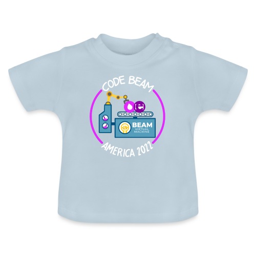 BEAM Machine - Code BEAM America 2022 - Ekologiczna koszulka niemowlęca z okrągłym dekoltem