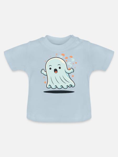 Geschockter Geist - Baby Bio-T-Shirt mit Rundhals - Hellblau