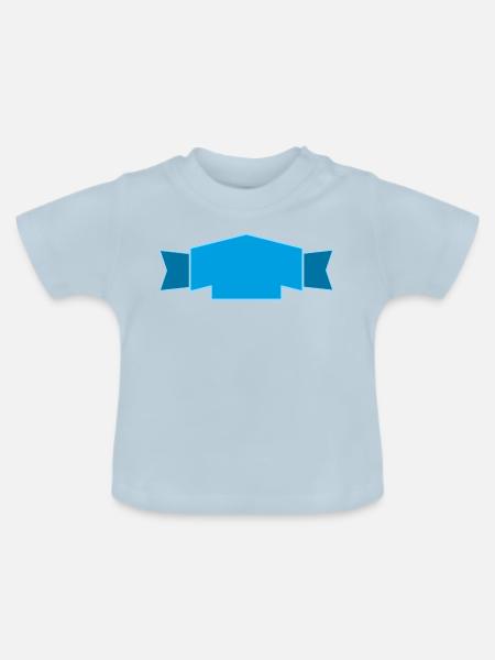Banner - Baby Bio-T-Shirt mit Rundhals - Hellblau