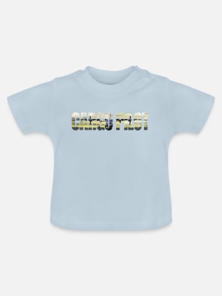 Cargo pilot An-12 - Baby Bio-T-Shirt mit Rundhals - Hellblau