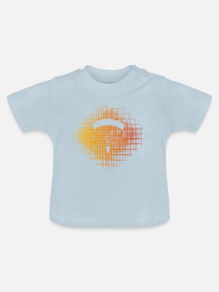 Paraglider - Baby Bio-T-Shirt mit Rundhals - Hellblau