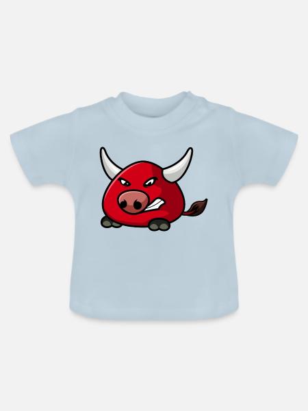 Bumpety Teen - Baby Bio-T-Shirt mit Rundhals - Hellblau