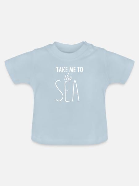 SEA - Baby Bio-T-Shirt mit Rundhals - Hellblau