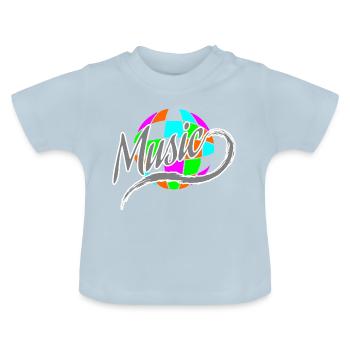 DJ - Baby Bio-T-Shirt mit Rundhals - Hellblau - Vorne