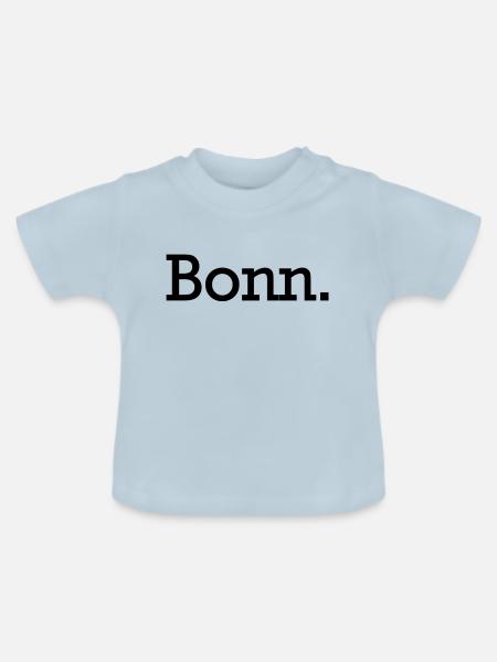 Bonn. - Baby Bio-T-Shirt mit Rundhals - Hellblau