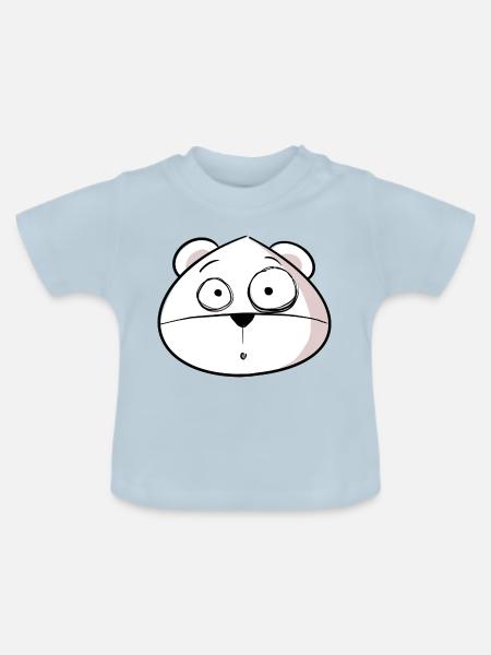 Uh oh - Baby Bio-T-Shirt mit Rundhals - Hellblau