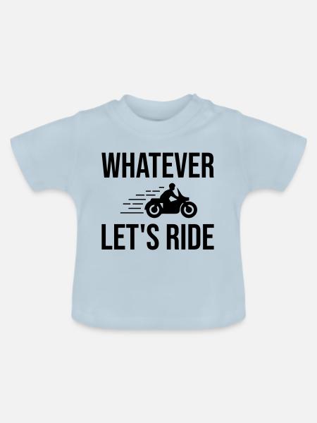 Bikers - Baby Bio-T-Shirt mit Rundhals - Hellblau