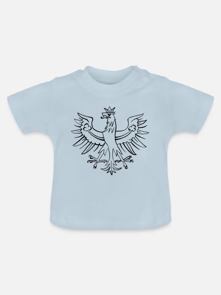 Echter Tiroler - Tirol Tiroler Adler - Baby Bio-T-Shirt mit Rundhals - Hellblau