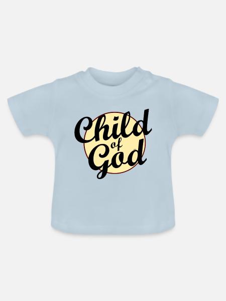 Child of God - Baby Bio-T-Shirt mit Rundhals - Hellblau