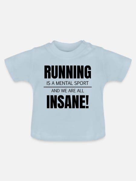 Fußball Soccer - Baby Bio-T-Shirt mit Rundhals - Hellblau