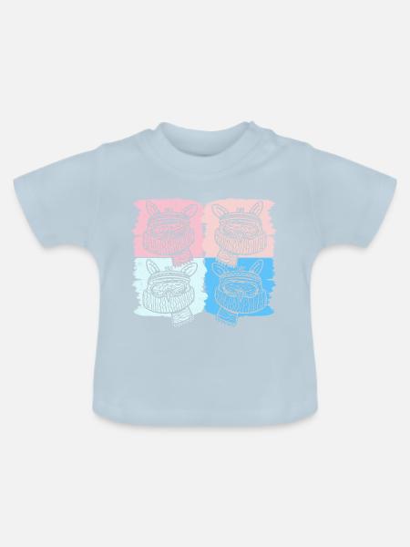 Frieren - Owl Froze Retro - Baby Bio-T-Shirt mit Rundhals - Hellblau