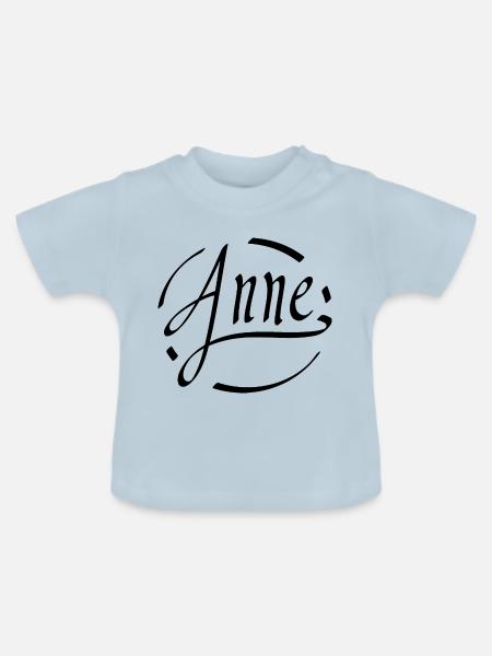 Anne - Baby Bio-T-Shirt mit Rundhals - Hellblau