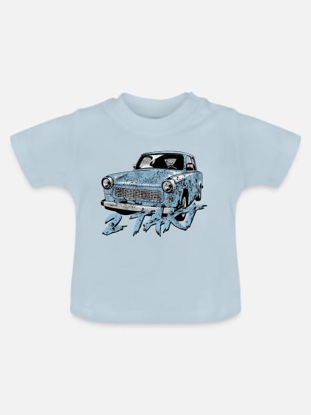 601 Gletscherblau - Baby Bio-T-Shirt mit Rundhals - Hellblau
