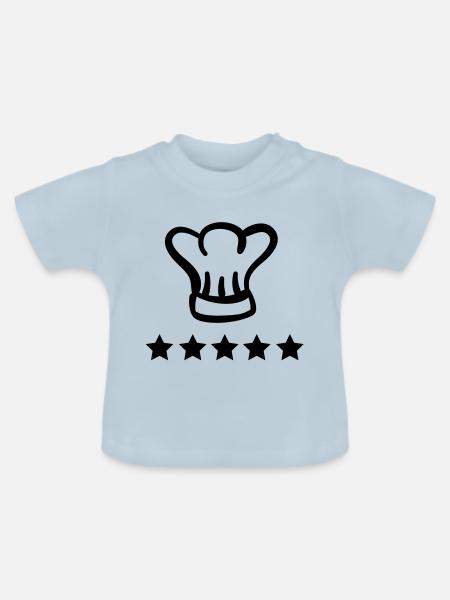 chefkoch - Baby Bio-T-Shirt mit Rundhals - Hellblau