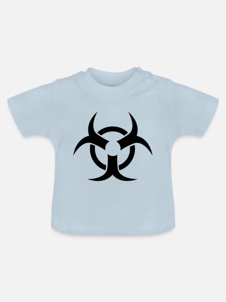radioaktiv nuclear - Baby Bio-T-Shirt mit Rundhals - Hellblau