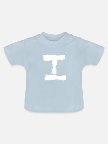 Nummer eins - Baby Bio-T-Shirt mit Rundhals - Hellblau