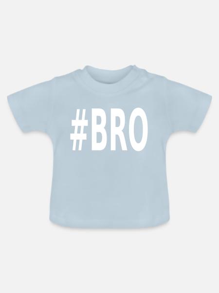#BRO - Baby Bio-T-Shirt mit Rundhals - Hellblau