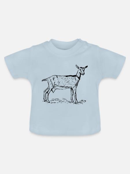goat32 - Baby Bio-T-Shirt mit Rundhals - Hellblau