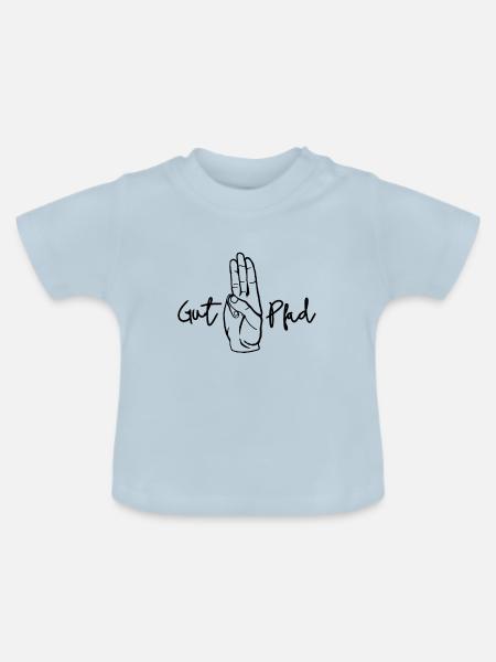 Pfadfinder Gruß - Baby Bio-T-Shirt mit Rundhals - Hellblau