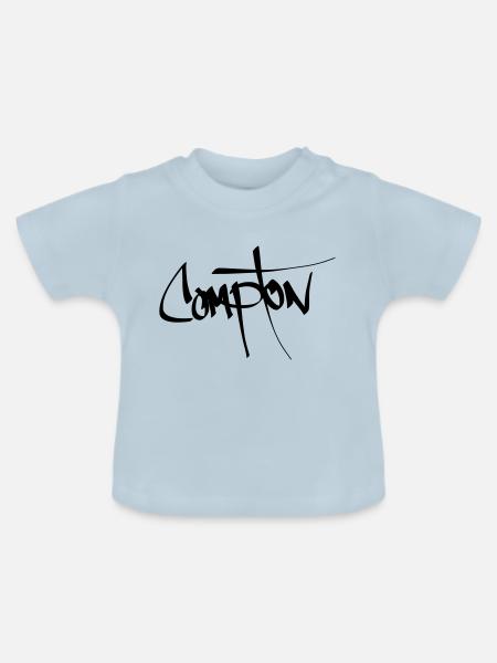 Compton - Baby Bio-T-Shirt mit Rundhals - Hellblau