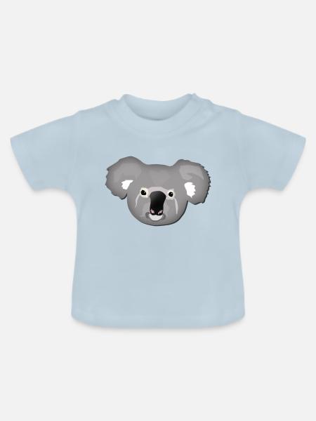 Koala - Baby Bio-T-Shirt mit Rundhals - Hellblau