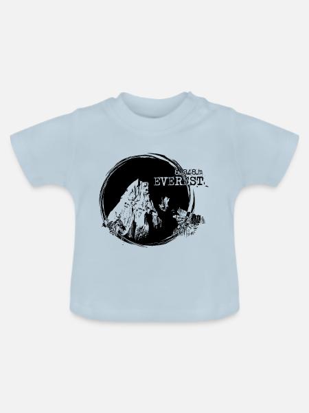 Everest - Baby Bio-T-Shirt mit Rundhals - Hellblau