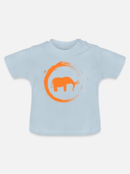 Mammut - Baby Bio-T-Shirt mit Rundhals - Hellblau