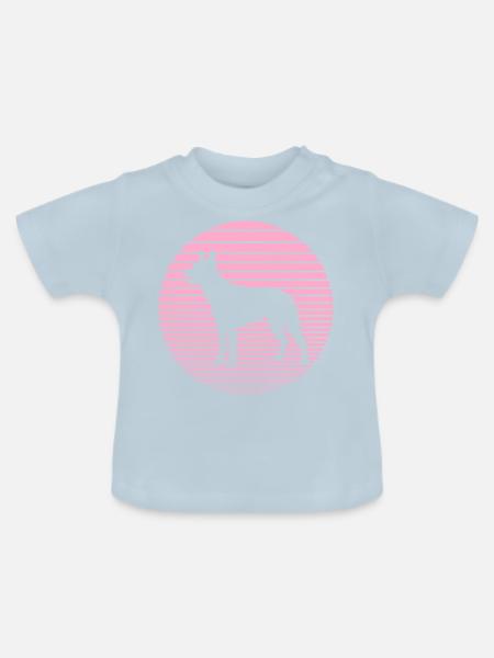 Australian Kelpie - Baby Bio-T-Shirt mit Rundhals - Hellblau